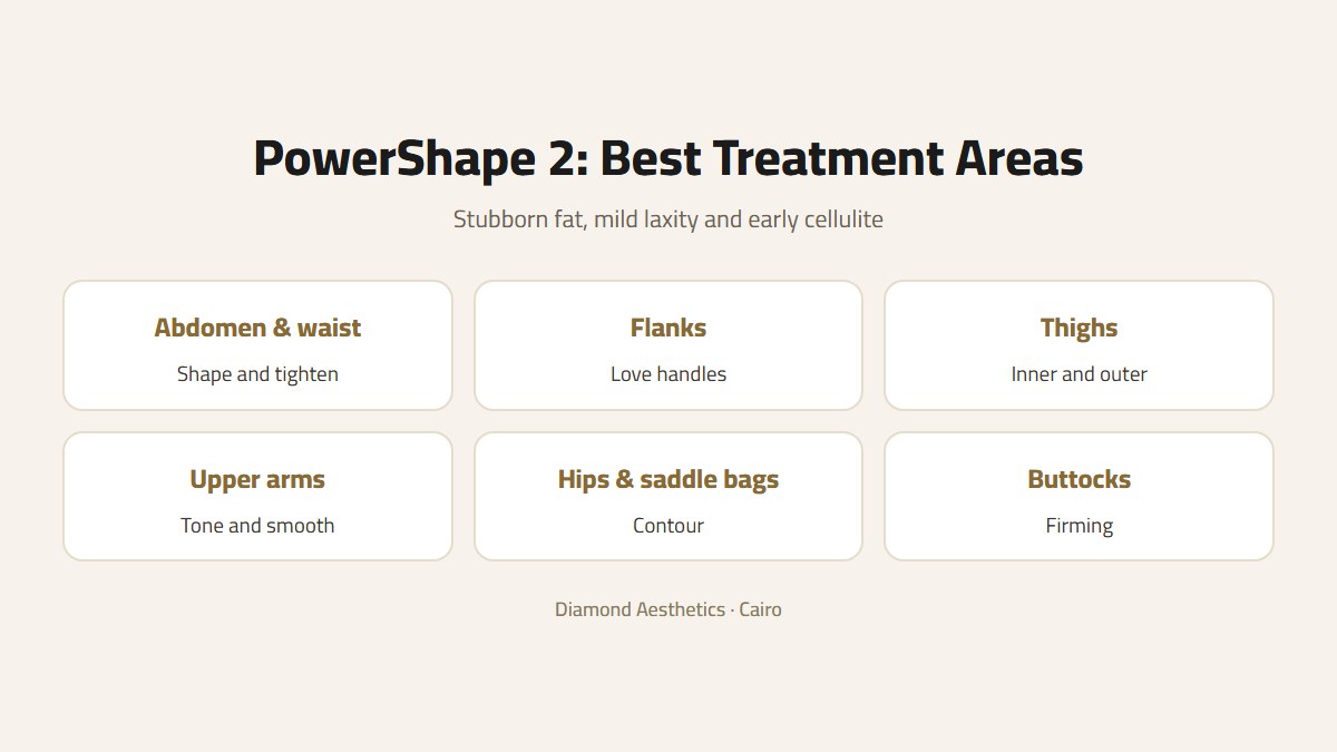 PowerShape 2 best treatment areas