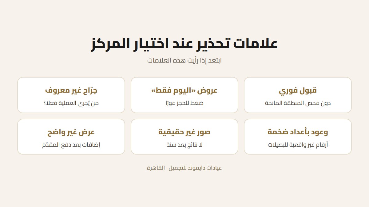 علامات تحذير عند اختيار أفضل مركز زراعة شعر