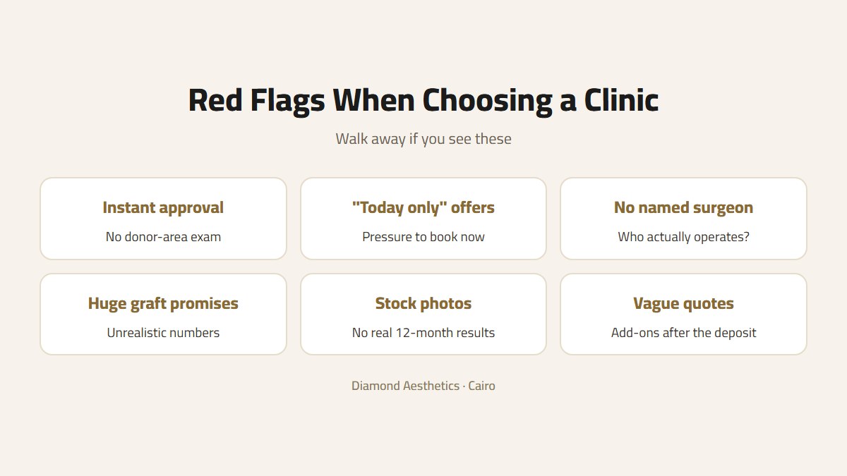 Red flags when choosing the best hair transplant clinic